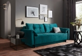 Minkšta sofa – lova Nr145 mėlyna
