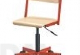 Reguliuojamo aukščio kėdė "Junior" su fanera ant ratukų 