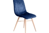 Kėdė ENZ2-BP Mėlynas + Medžio spalvos kojos - TURIME 4 VNT.