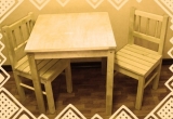TIMBERINO stalas su kėdutėmis